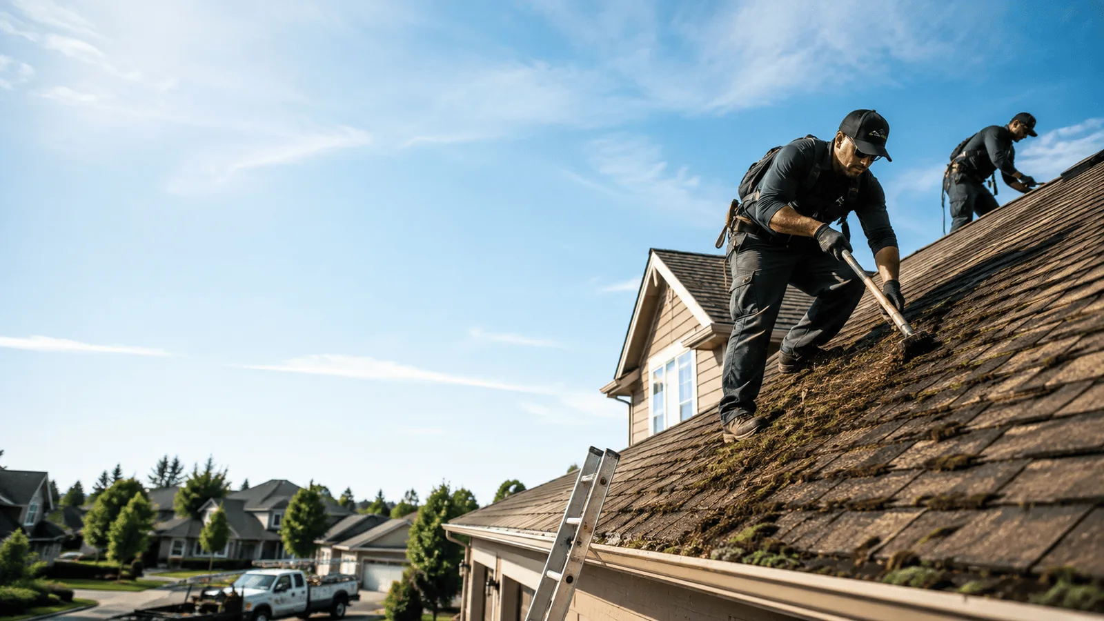 Roof Moss Removal in Cherry Point, NC near me